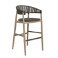 Dermott - Outdoor Bar Stool - Brown / Dark Gray