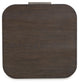 Neo - Square End Table - Rich Brown