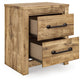 Maystonna - Two Drawer Night Stand - Brown