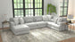 Logan - Upholstered Sectional With Comfort Coil Seating And Accent Pillows Included