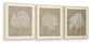 Hendridge - Wall Art Set (Set of 3) - Taupe / White