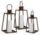 Elmsworth - Indoor/Outdoor Lantern Set (Set of 3) - Brown