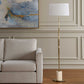 Halen - Brass Floor Lamp - Brass,Gold