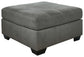 Pitkin - Oversized Accent Ottoman - Slate