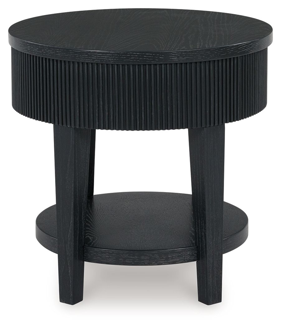 Marstream - Round End Table - Black