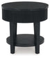 Marstream - Round End Table - Black