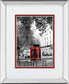 Telephone By Emily Navas - Mirror Framed Print Wall Art - Dark Gray