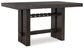 Burkhaus - Rectangular Dining Room Counter Table - Dark Brown