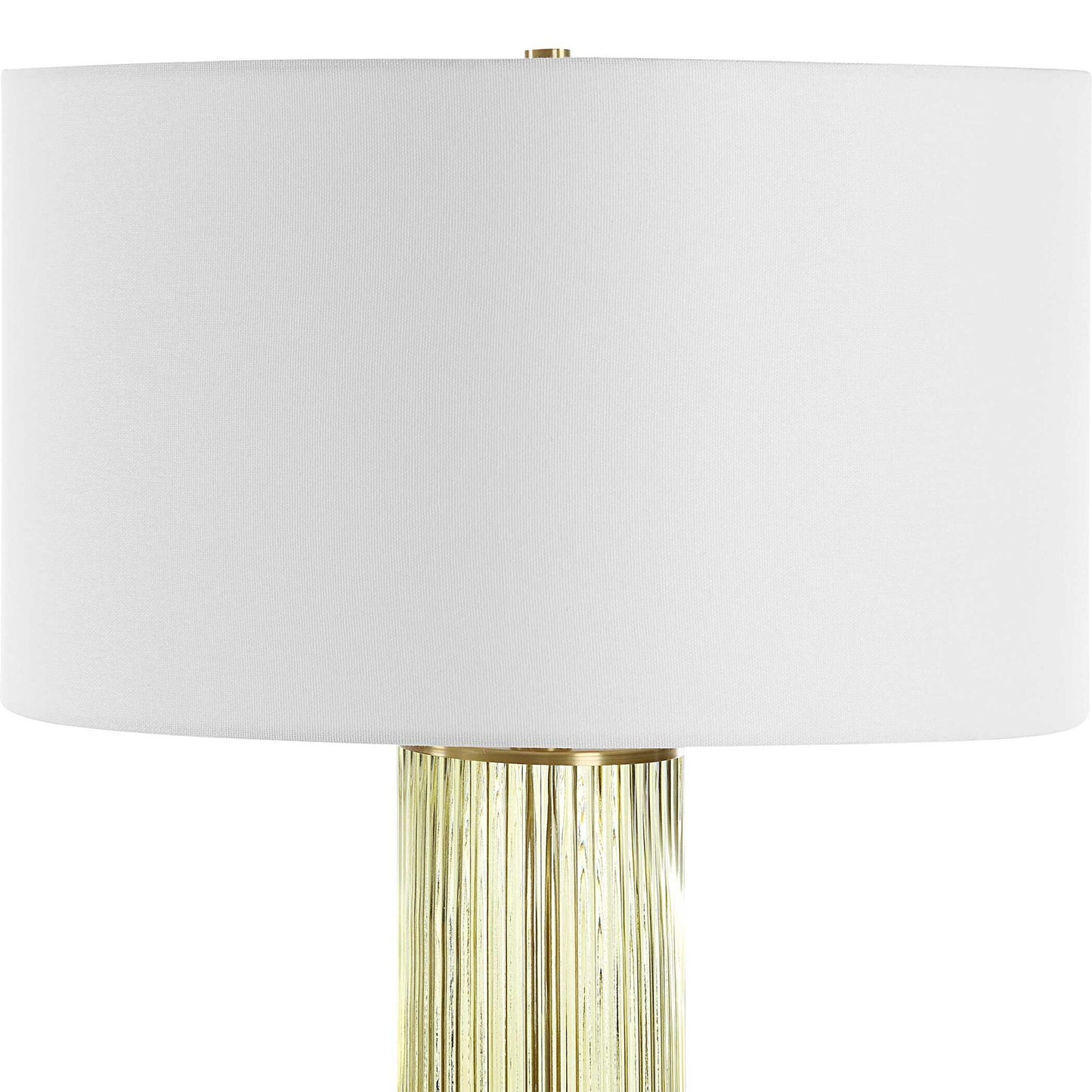 Mirah - Glass Table Lamp - Olive Green