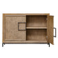 Paltrow - Burl 2 Door Cabinet - Woodtone