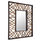 Teak Maze - Rectangle Mirror