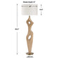 Almyra - Solid Wood Floor Lamp - Light Brown