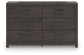 Prendonea - Six Drawer Dresser - Charcoal