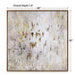 Golden Raindrops - Modern Abstract Art - Beige