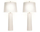 "Calming Flow" Ceramic Table Lamp (Set of 2) - Textured White