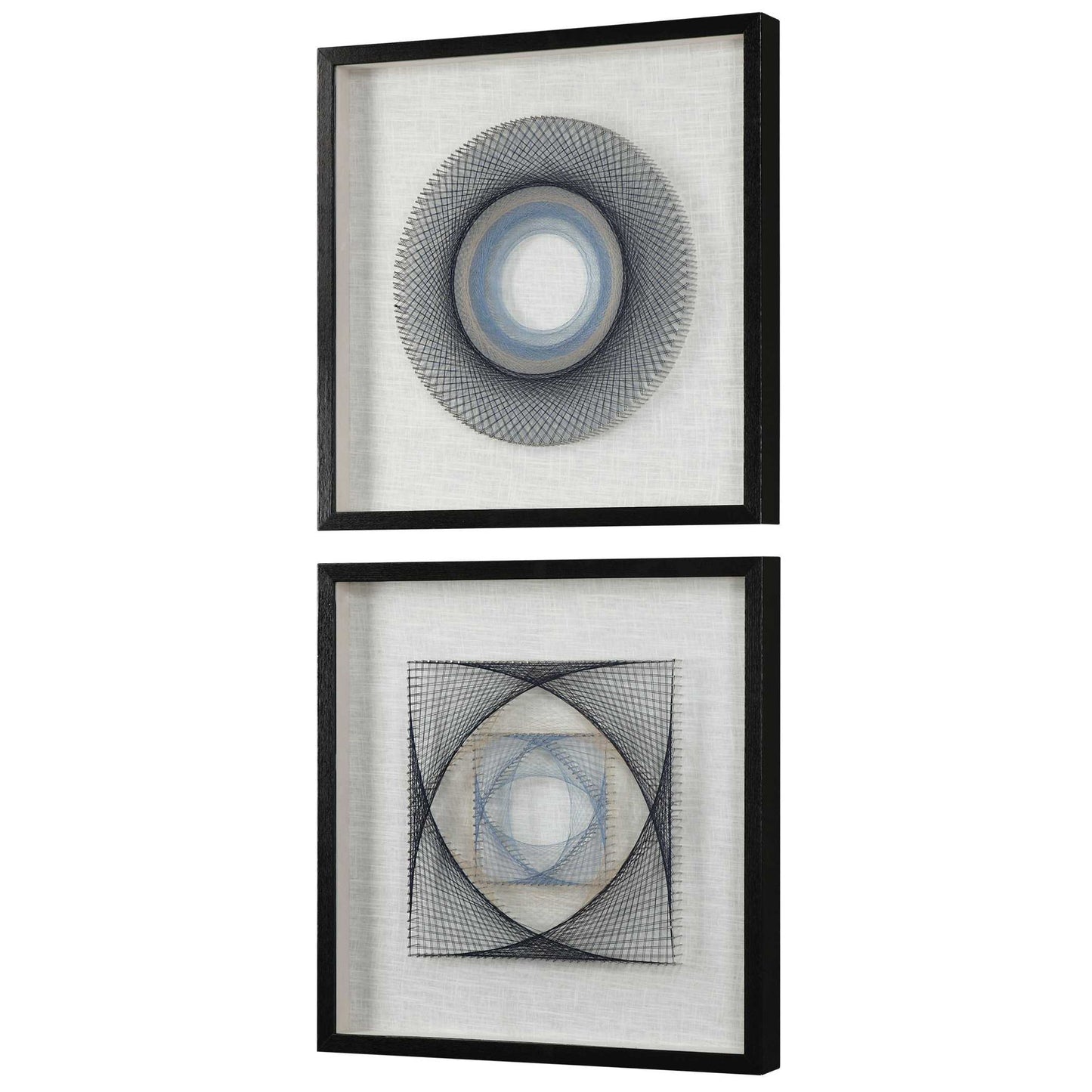 String Duet - Geometric Art (Set of 2) - Black