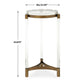 Pereira - Round Acrylic Accent Table - Bronze