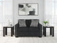 Jasmine Peaks - Loveseat - Coal