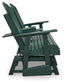 Shell Beach - Loveseat Glider - Green