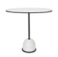 Morro - Marble Side Table - White / Black