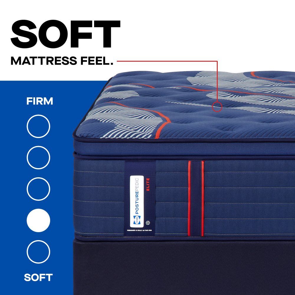 Posturepedic Elite - Albany II Euro Pillow Top Soft Mattress