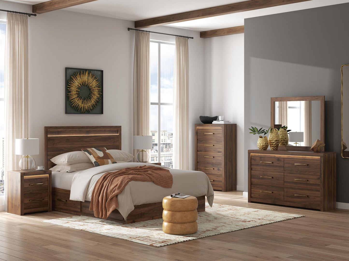 Janfyn - Panel Storage Bed