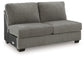 Clarington - 2 Pc. - 3-Piece Sectional And Oversized Ottoman - Greystone
