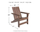 Emmeline - Adirondack Chair - Brown