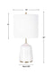 Eloise - Marble Table Lamp - White