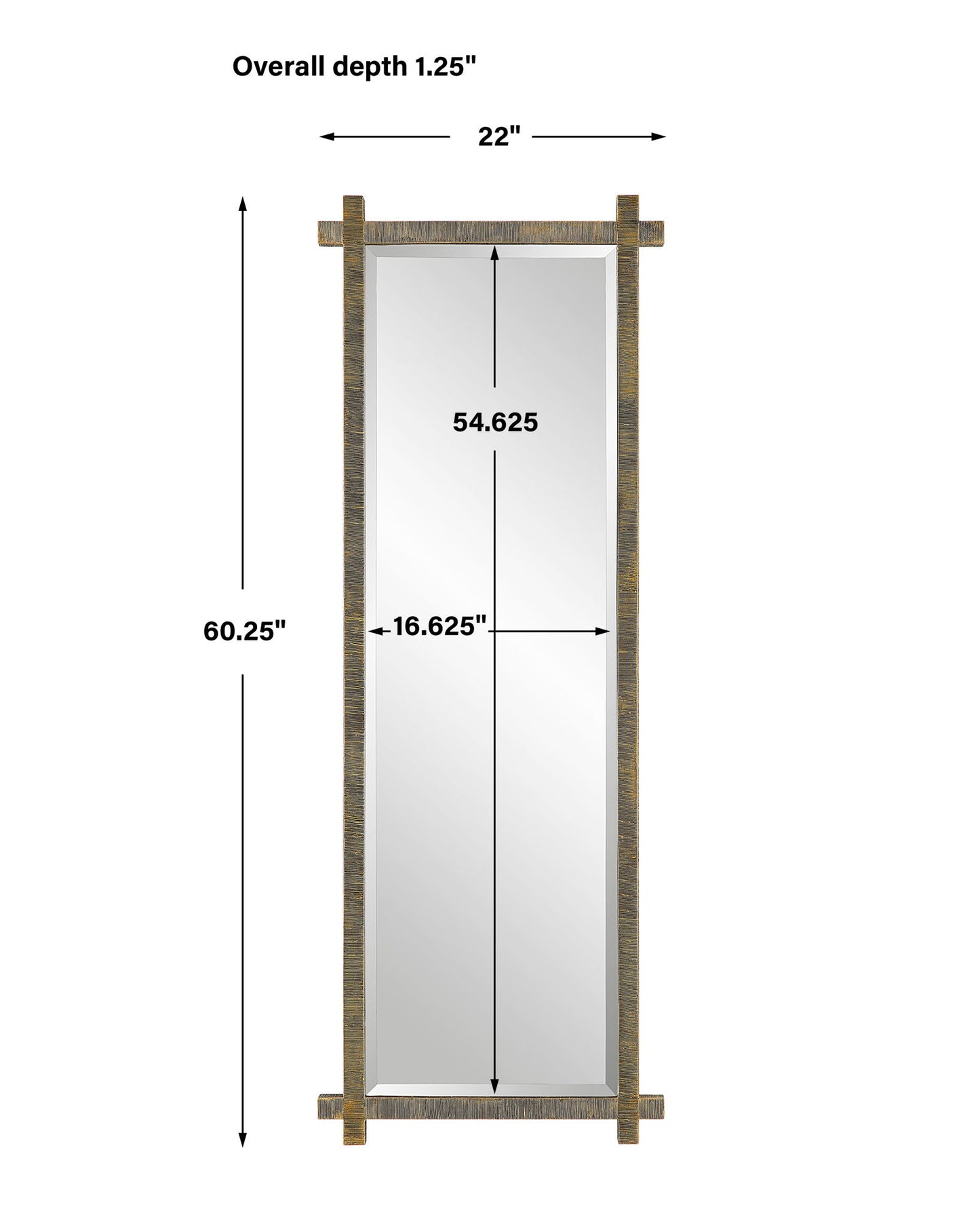 Abanu - Ribbed Dressing Mirror