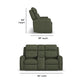 Felix - Power Reclining Loveseat With Console, Power Headrest, Lumbar, Heat & Massage