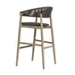 Dermott - Outdoor Bar Stool - Brown / Dark Gray