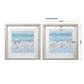 Sea Glass Sandbar - Framed Prints (Set of 2) - Light Blue