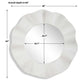 Wave Length - Round Mirror - White