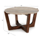 Tanidore - Round Cocktail Table - Warm Brown