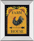 Sunny Farmhouse By Lisa Hillker - Mirror Framed Print Wall Art - Orange
