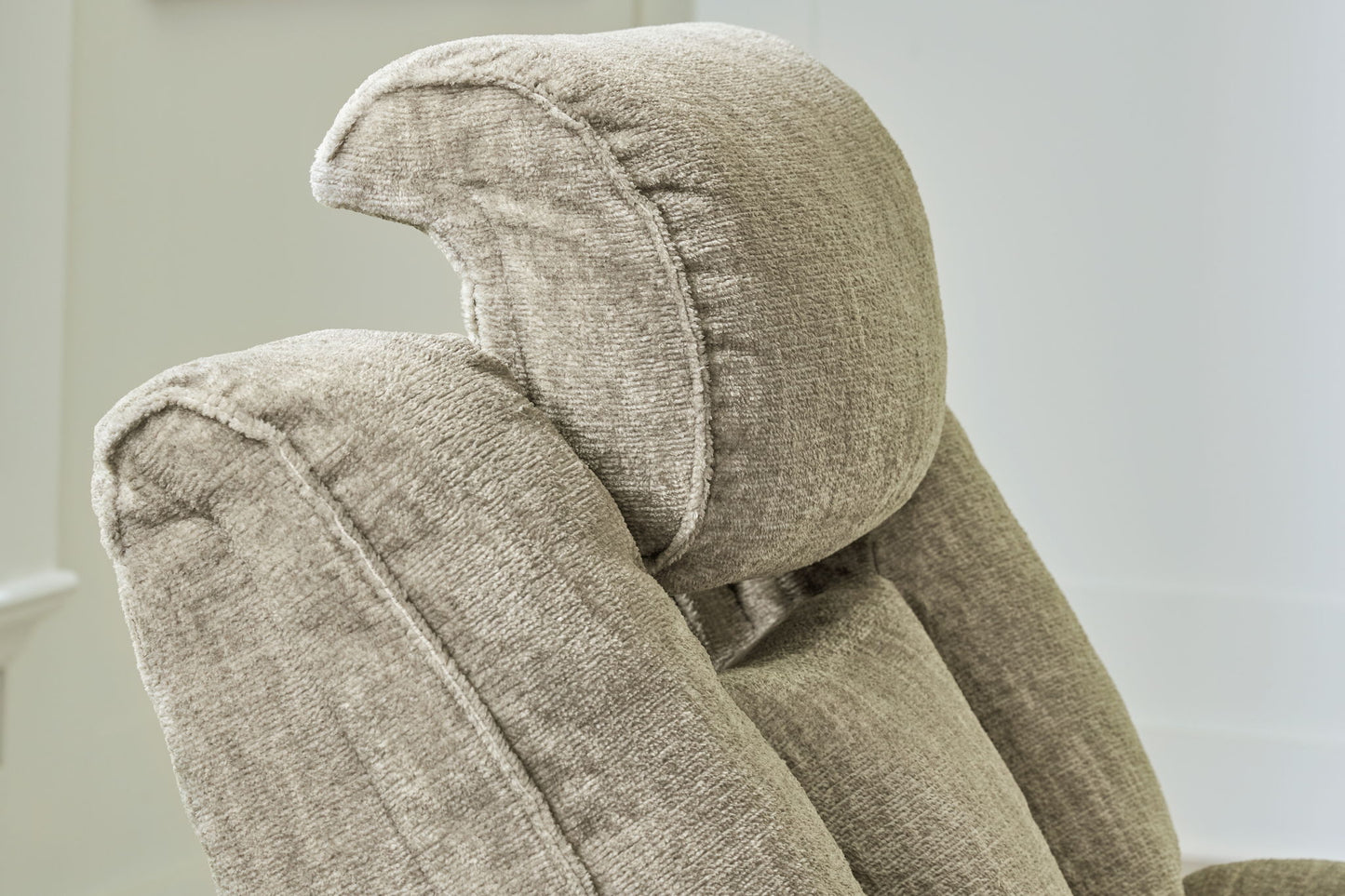 Hindmarsh - Power Recliner/ Adj Headrest - Stone