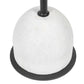 Morro - Marble Side Table - White / Black