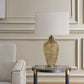 Rainer - Blown Glass Table Lamp - Brown / White