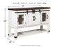 Valebeck - Dining Room Server - White / Brown