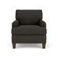 Moxy - Fabric Chair, T-Shaped Seat Cushion, Rounded Mailbox Arms