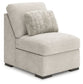 Cuddle Plush - 3 Pc. - 3-Piece Sectional, Chair And Ottoman - Arctic