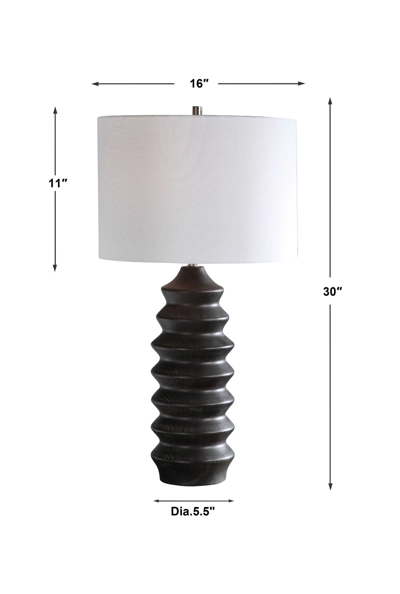 Mendocino - Modern Table Lamp - Black