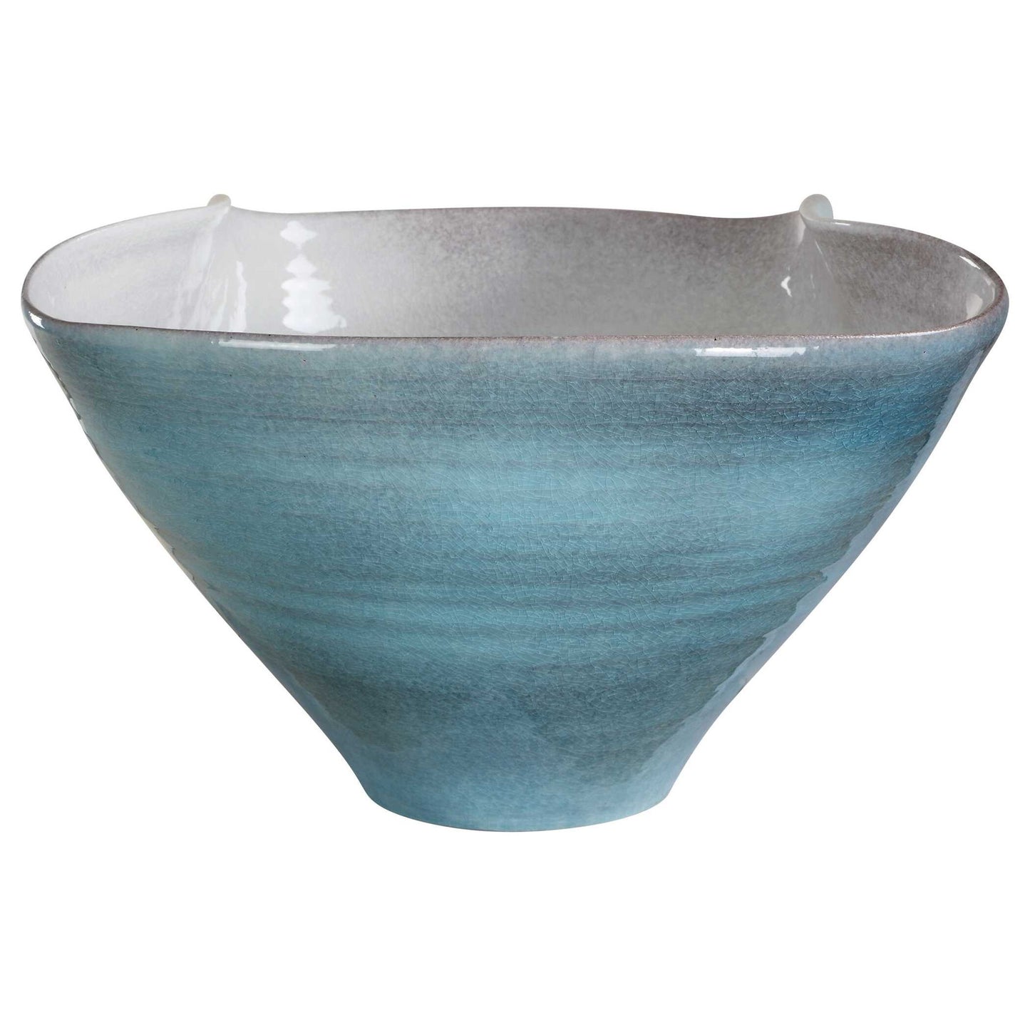 Blue Crest - Ceramic Bowl - Blue