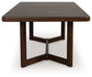 Dilenno - Rectangular Dining Room Extension Table - Dark Brown