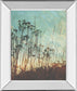 Wild Grass By Amy Melious - Mirror Framed Print Wall Art - Light Blue