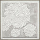 "Textured Elegance I" Hand-Painted Canvas In Frame - Neutral / Gray