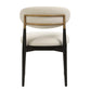Moxie - Armless Dining Chair (Set of 2) - Black / Off White