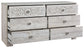 Paxberry - Six Drawer Dresser - Vinyl-Wrapped - Whitewash