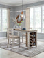Skempton - Rectangular Counter Table With Storage - White